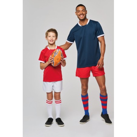 Camiseta rugby manga corta  unisex