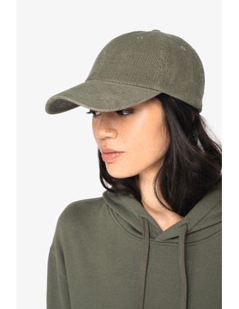 Eco-friendly unisex corduroy cap 6 panels