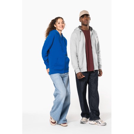 Full zip hooded sweatshirt