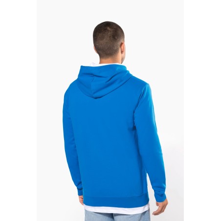 Sudadera capucha contrastada hombre
