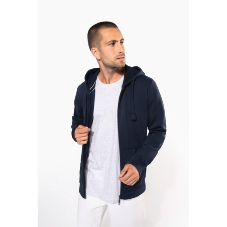 Sudadera con capucha y cremallera