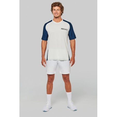 Camiseta pádel bicolor mangas raglán hombre