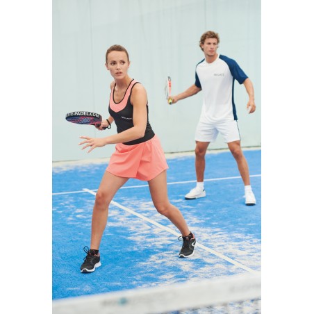 Camiseta pádel bicolor mangas raglán hombre