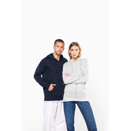 Sudadera con capucha y cremallera de mujer