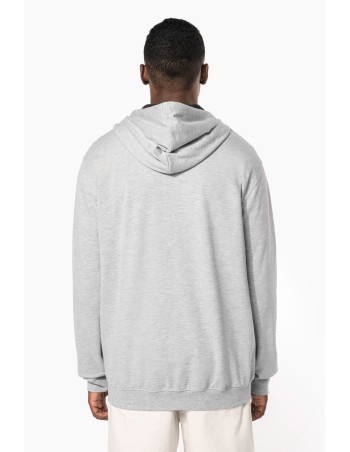 Sudadera capucha y cremallera contrastada 2