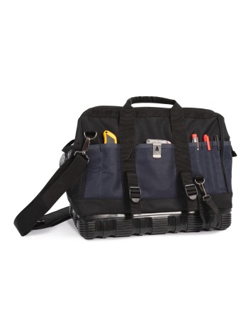 Tool bag with plastic base
