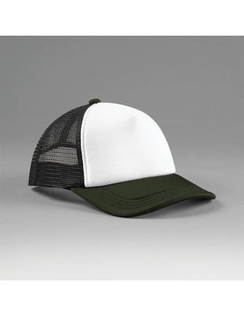 Multicolour 5-panel trucker cap 2