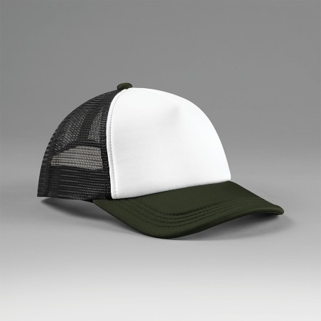 Multicolour 5-panel trucker cap