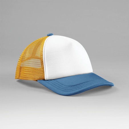 Multicolour 5-panel trucker cap