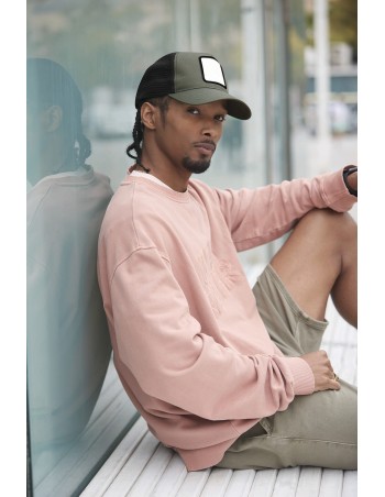 5-panel trucker cap with square patch