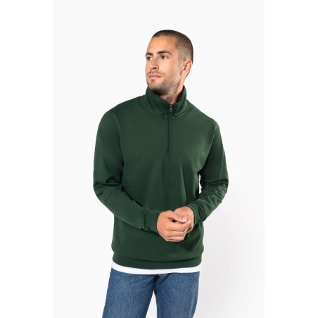 Zip neck sweatshirt