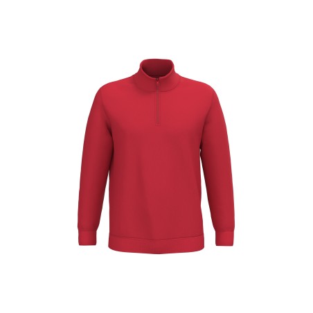 Zip neck sweatshirt