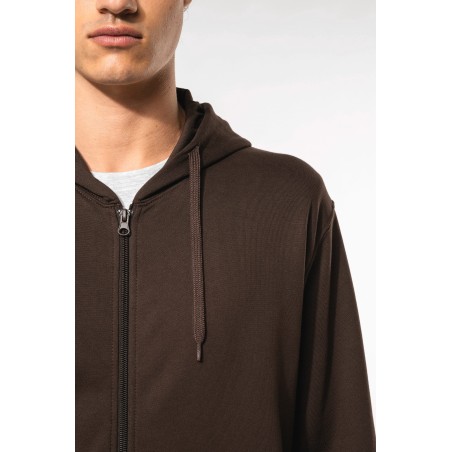 Full zip hooded sweatshirt