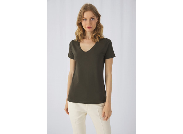 Camiseta Organic Inspire cuello de pico mujer