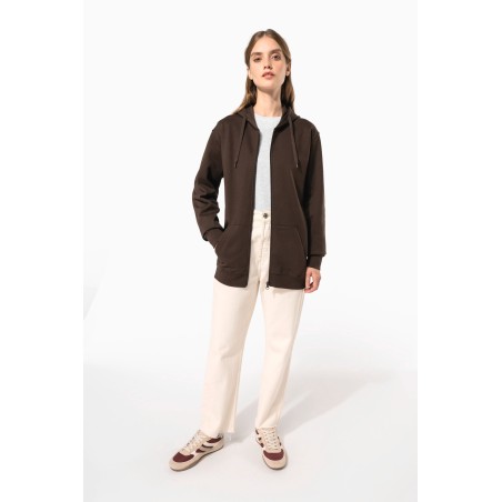 Full zip hooded sweatshirt