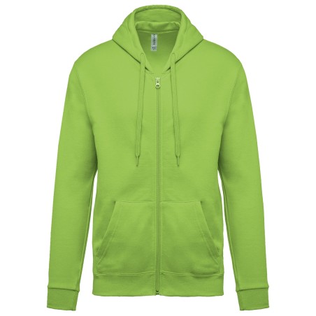 Full zip hooded sweatshirt
