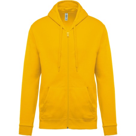 Full zip hooded sweatshirt
