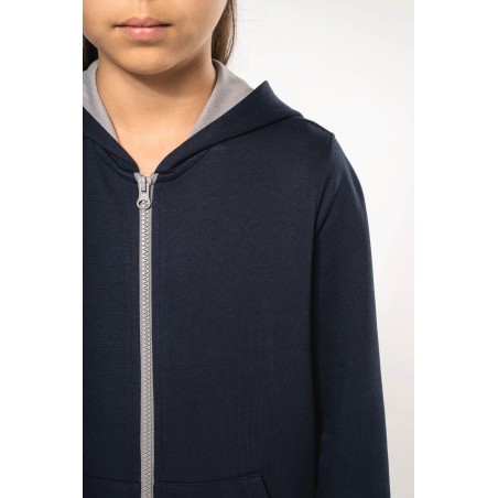 Kids’ full zip hooded sweatshirt