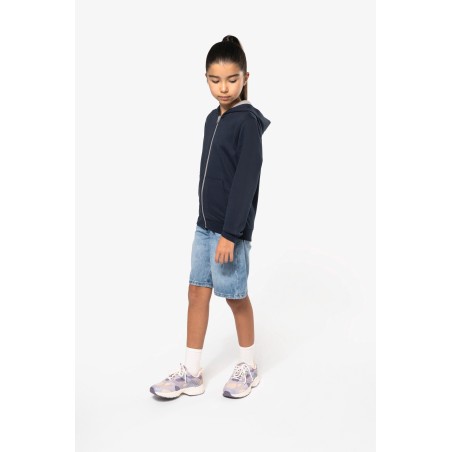 Kids’ full zip hooded sweatshirt