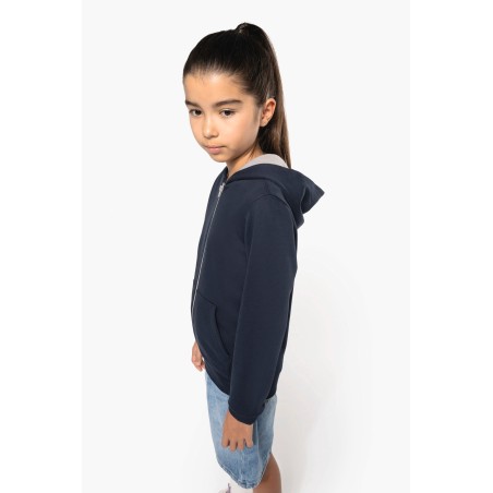 Kids’ full zip hooded sweatshirt