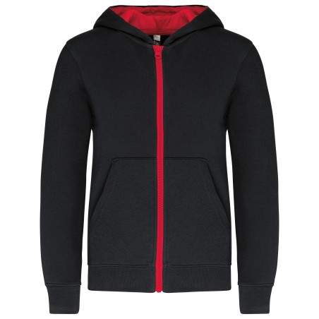 Kids’ full zip hooded sweatshirt