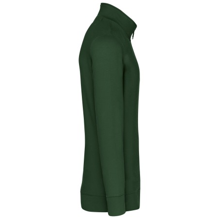 Zipped neck sweatshirt