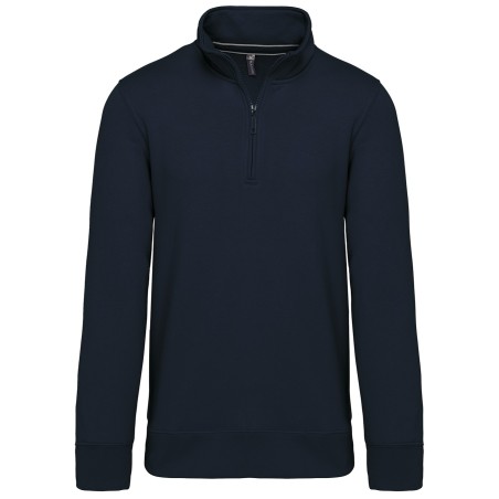 Zipped neck sweatshirt
