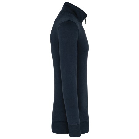 Zipped neck sweatshirt