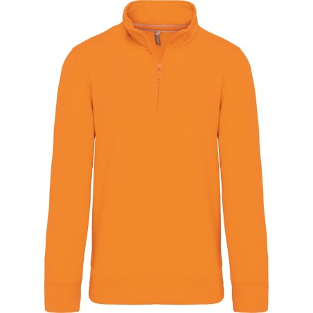 Zipped neck sweatshirt