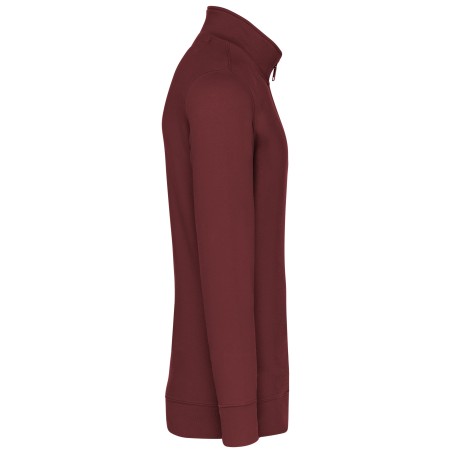 Zipped neck sweatshirt