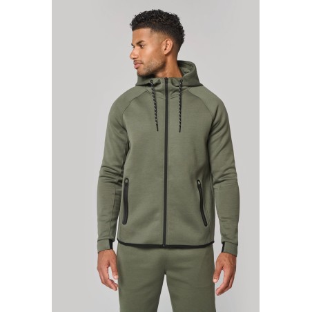Chaqueta de chándal performance con capucha hombre