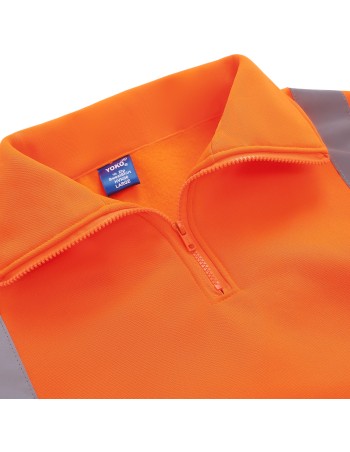 Hi-Vis Zip Neck Sweatshirt 2