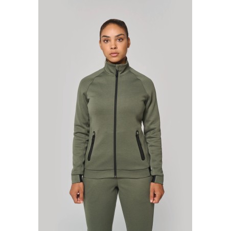 Chaqueta cuello alto mujer