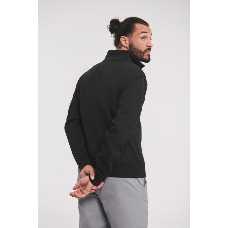 Authentic zipped neck sweatshirt