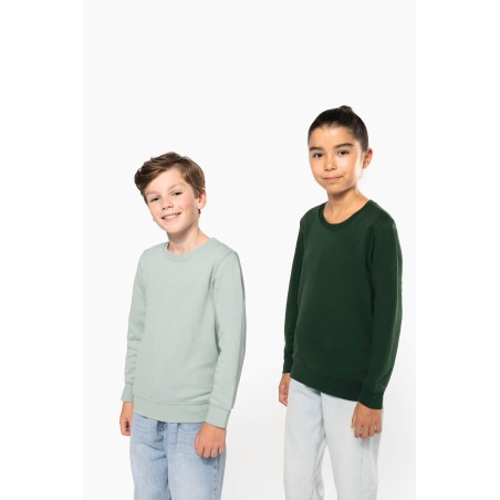 Kids\\\' eco-friendly crew neck sweatshirt