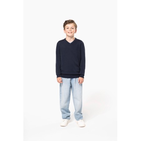 Kids\\\' V-neck jumper