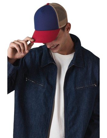 5-panel cotton canvas trucker cap - K-up Gold Label
