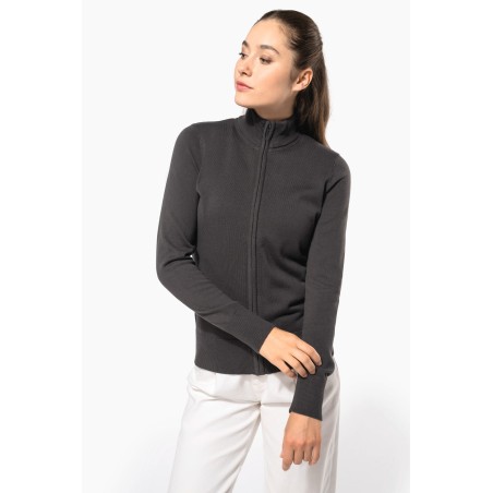 Ladies\\\' full zip cardigan