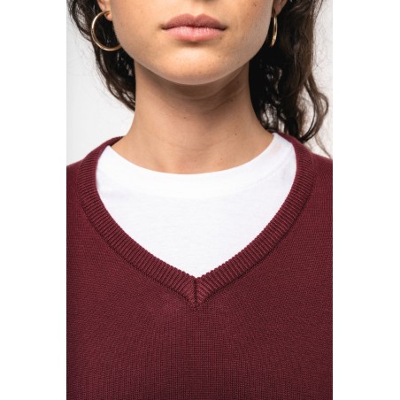 Ladies\\\' V-neck jumper
