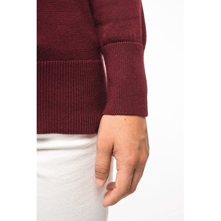 Jersey cuello de pico mujer