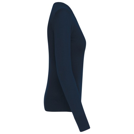 Jersey cuello de pico mujer