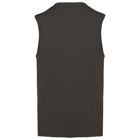 Jersey cuello de pico sin mangas