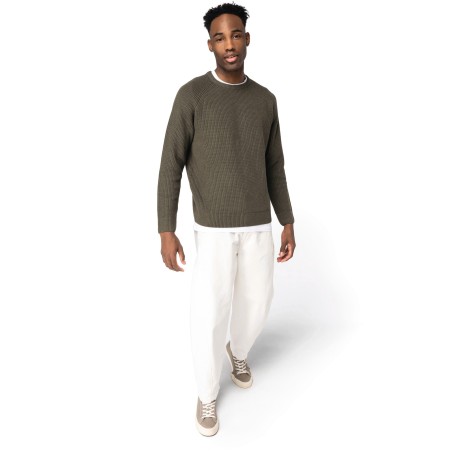 Eco-friendly men’s chunky knit jumper