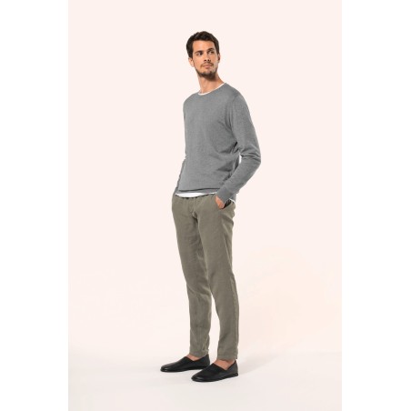 Jersey Supima® cuello redondo hombre
