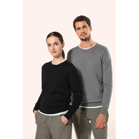 Ladies\\\' crew neck Supima® jumper