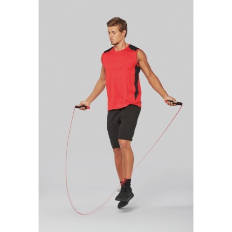 Camiseta de tirantes deportiva bicolor