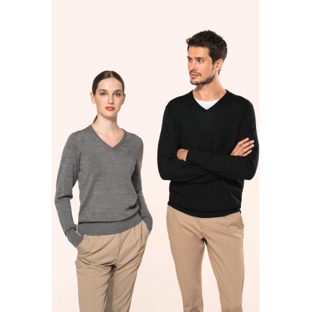 Men\\\'s V-neck merino jumper