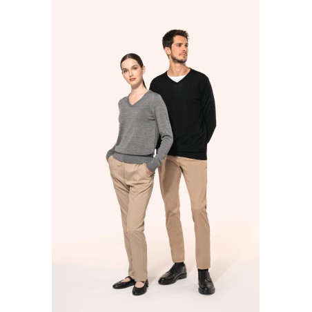 Men\\\'s V-neck merino jumper