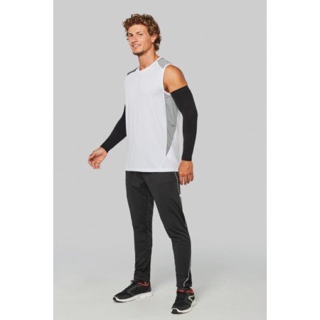 Camiseta de tirantes deportiva bicolor