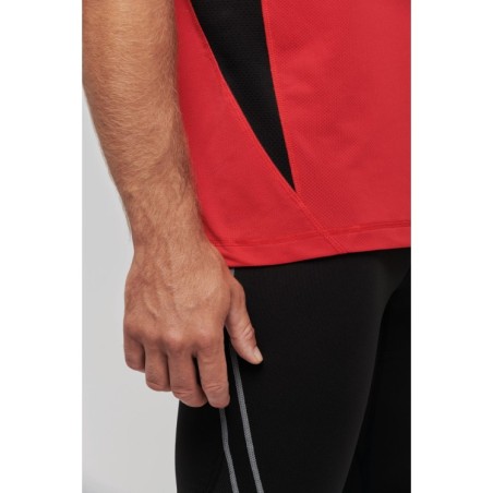 Camiseta de tirantes deportiva bicolor